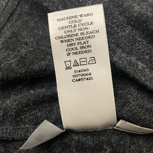 Ann Taylor Upper Black Lower Gray Body Long-sleeve Shirt Size Small - Picture 8 of 8